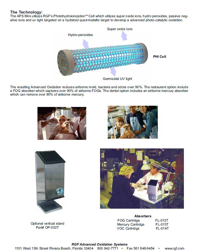 CAPS air purification system (เครื่องฆ่าเชื้อไวรัส