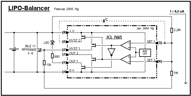TL431 oder ICL7665 für LiFePO4 Balancer ? Fingers elektrische Welt