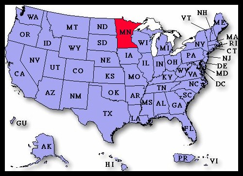 Mn On Us Map US Airport Dedication Covers Minnesota