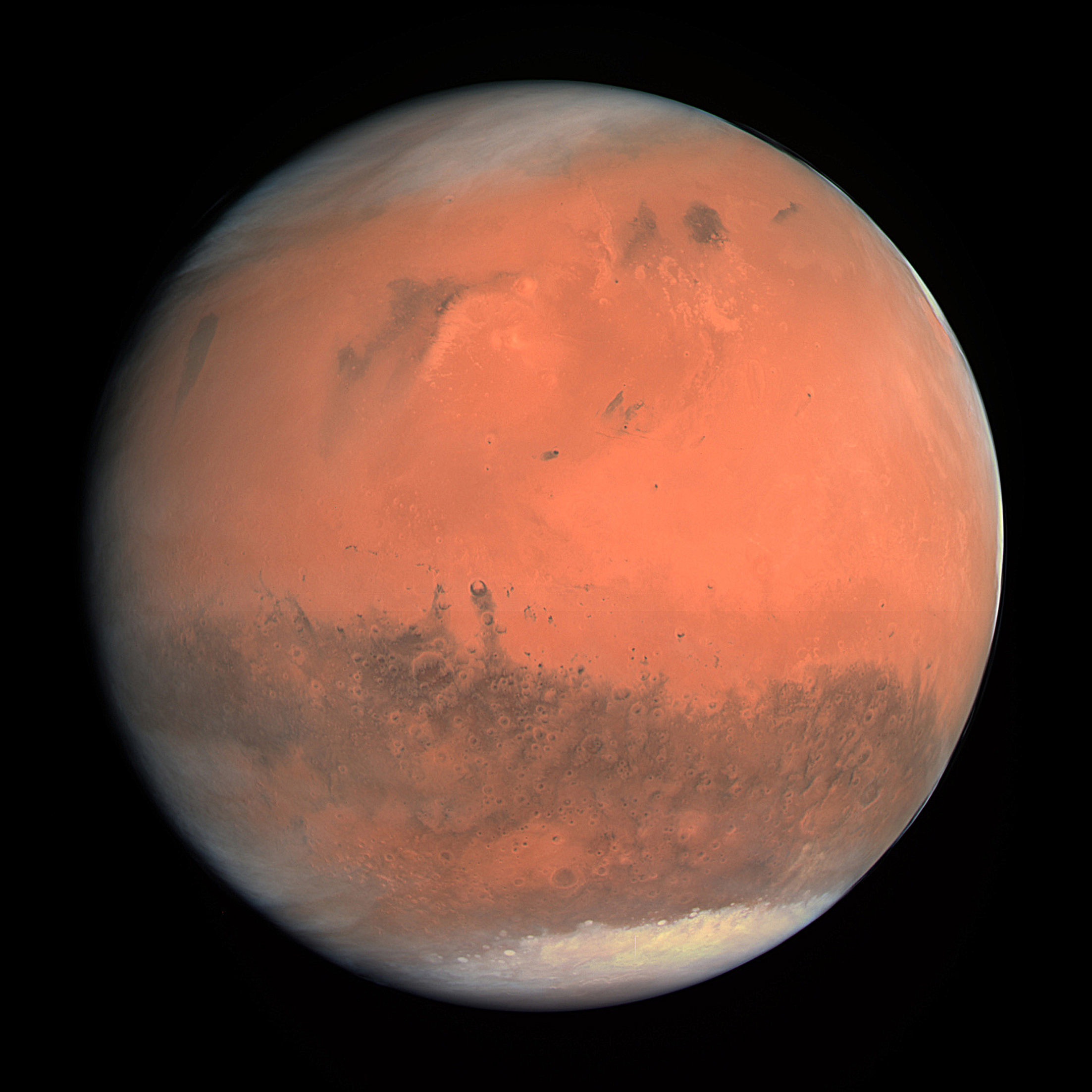Mars climate, important temperature difference between day and night