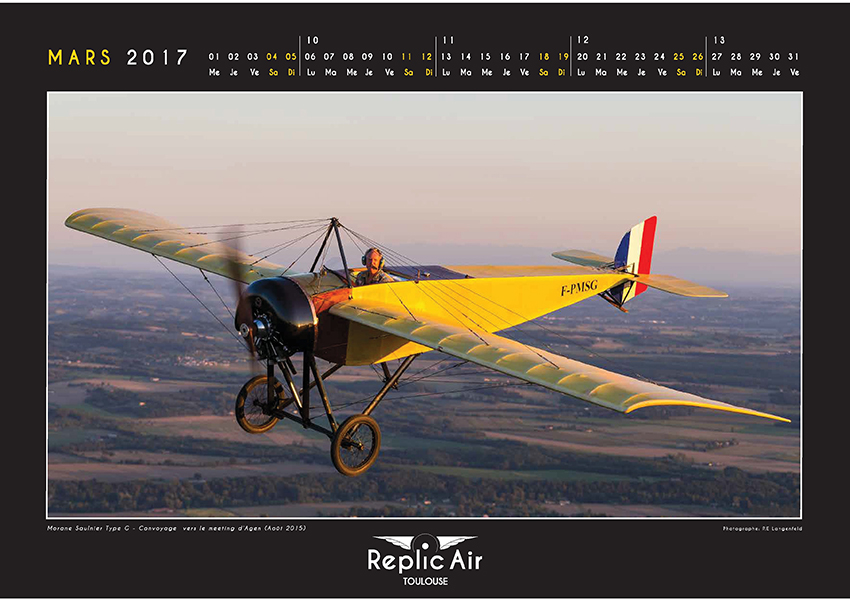 Réplicair a son calendrier ! aeroVFR