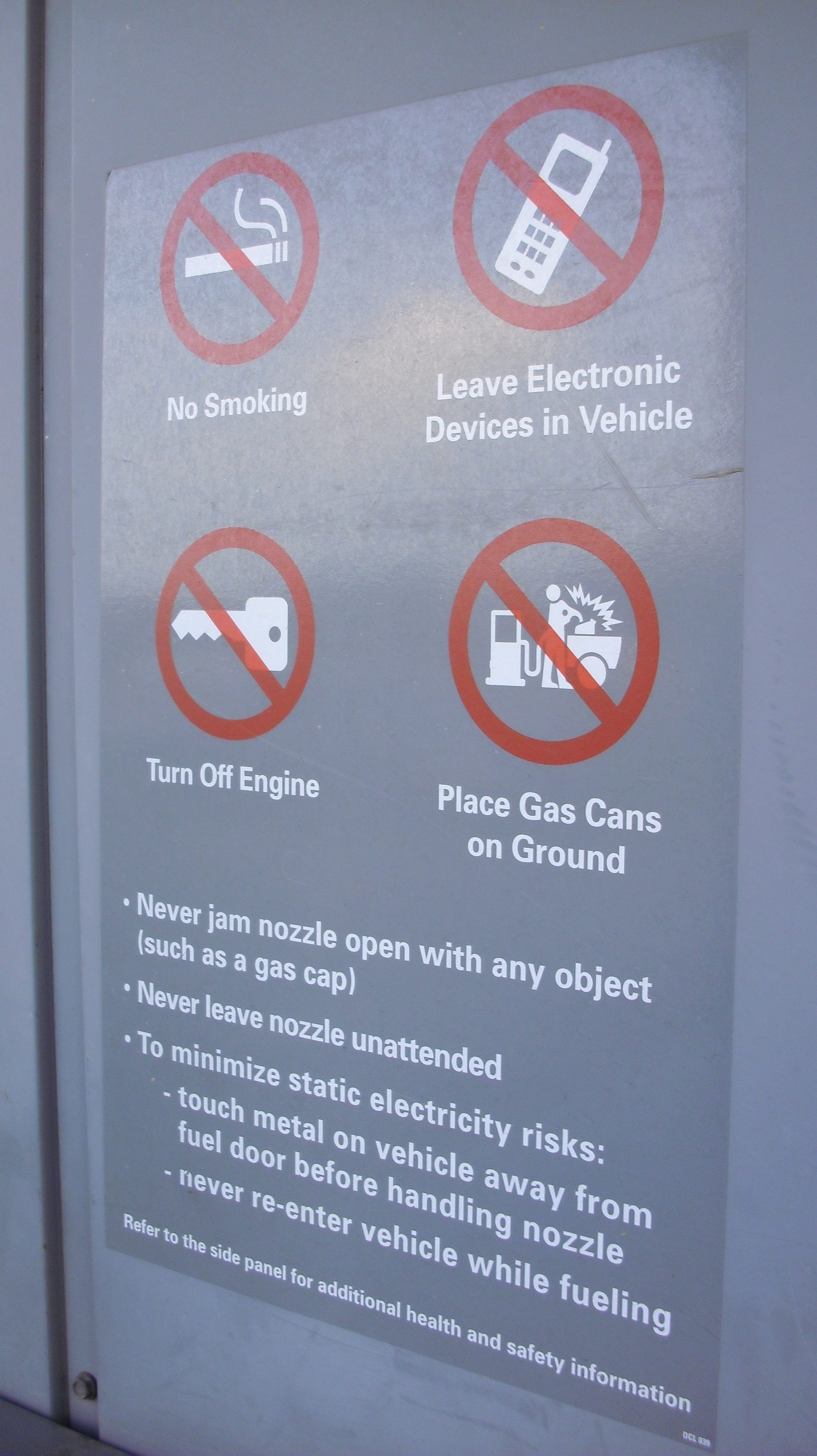 Lionel's Blog Cell phone banned gas station