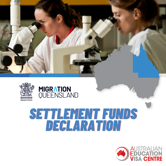 AEV Centre QLD 190 & 491 Visa Settlement fund Declaration