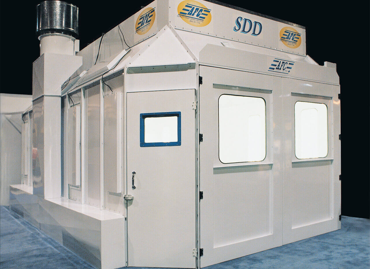 Single Wall Downflo Automotive Spray Booths AFC Finishing Systems