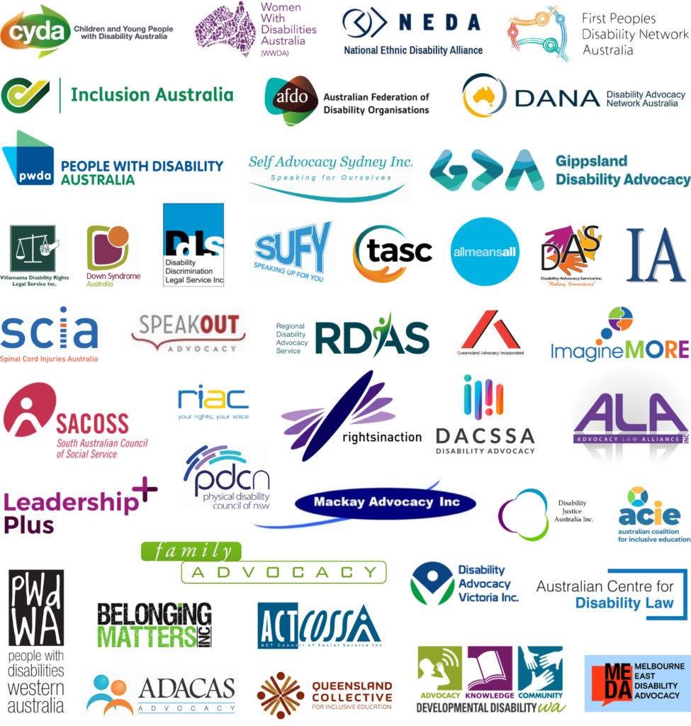 42 disability rights and advocacy organisations call for an end to the