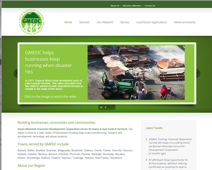 Green Mountain Economic Development New Website