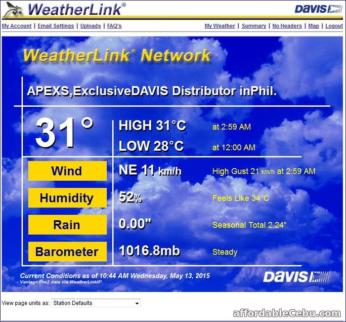 Vantage Pro2 Weather Monitoring System For Sale LapuLapu City CebuPhilippines 62822