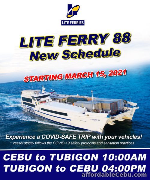 Lite Shipping Schedule Cebu to Tubigon vice versa 2021 Updated Travel