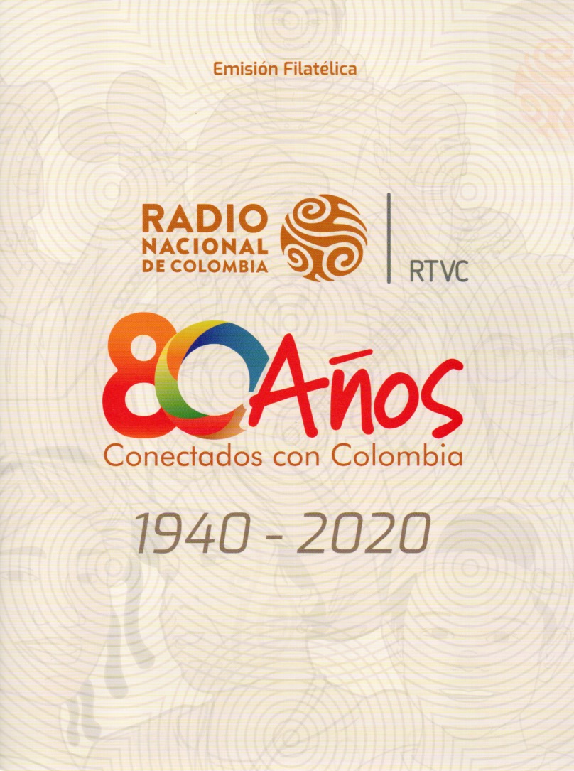 Emisión postal “Radio Nacional de Colombia 80 años conectados con