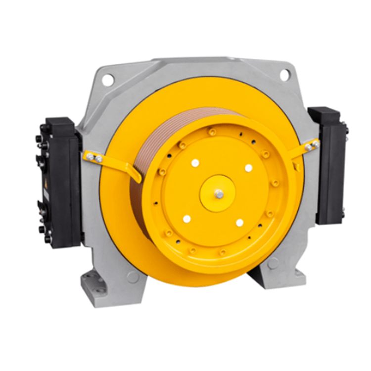 12502500 KG GTW12 Gearless Elevator Motor Elevator Traction Machine