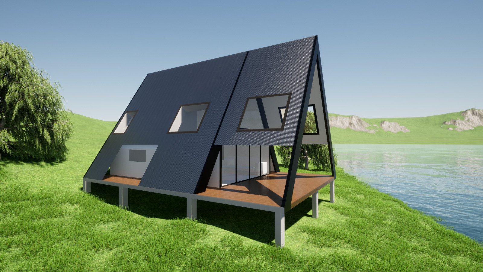 AFrame Cabin AirBnB Kit Home Australian AFrame KIT HOMES