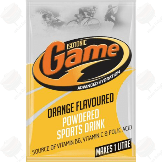 Game Isotonic Orange Powder 80g Sachet African Delights