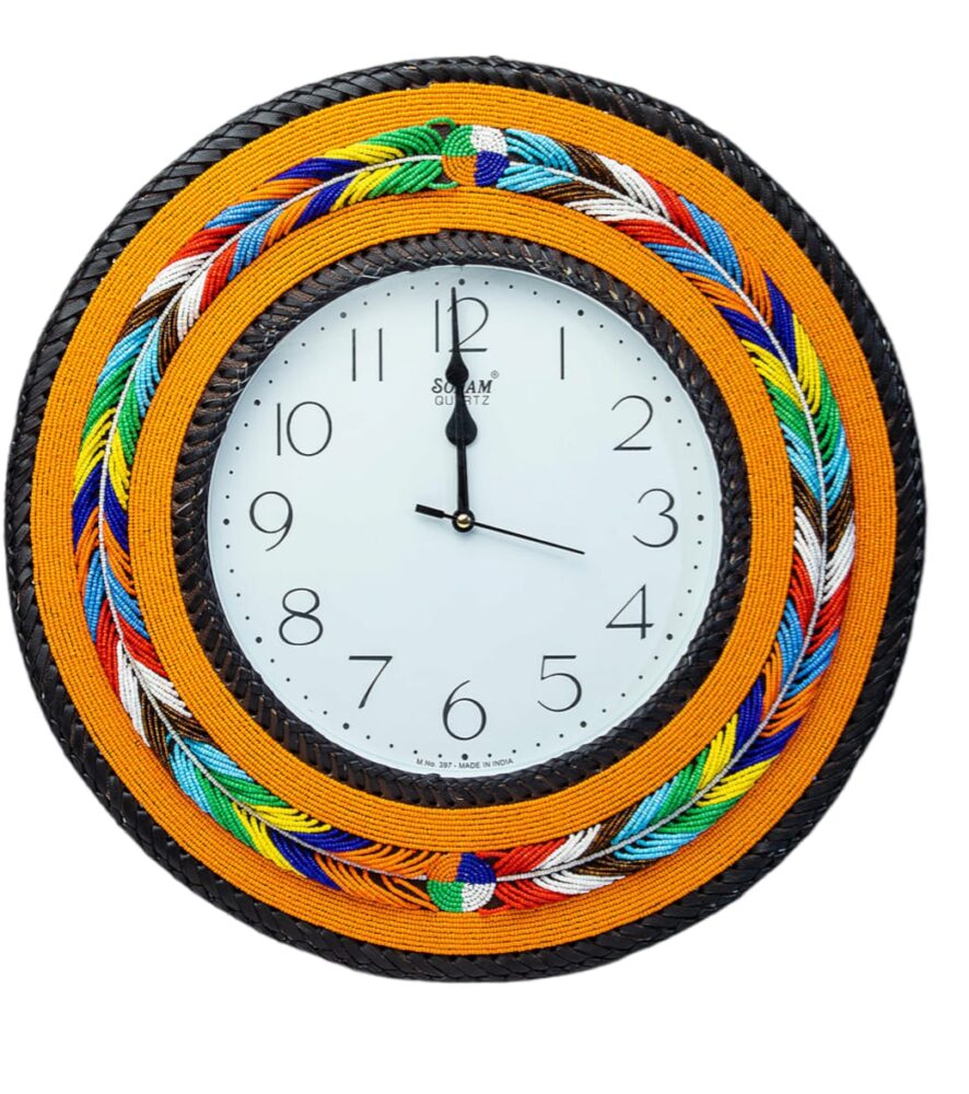 3 Maasai Beaded Wall Clocks best african designs African Bravo Creative