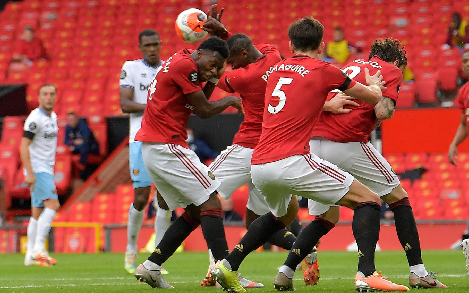 PL 36e j Manchester United et West Ham se séparent dos à dos