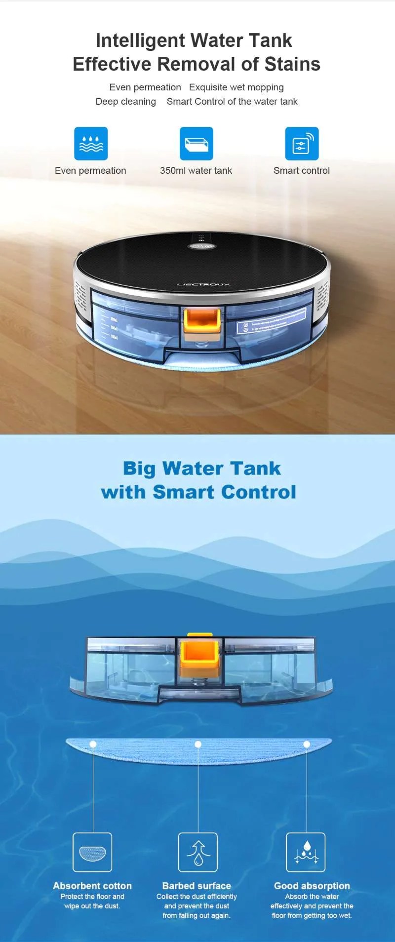 Liectroux C30B Robot Vacuum Cleaner and Mop