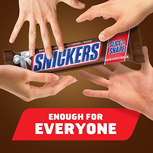 Amazon Almost Lowest Price SNICKERS Slice n' Share Giant Chocolate