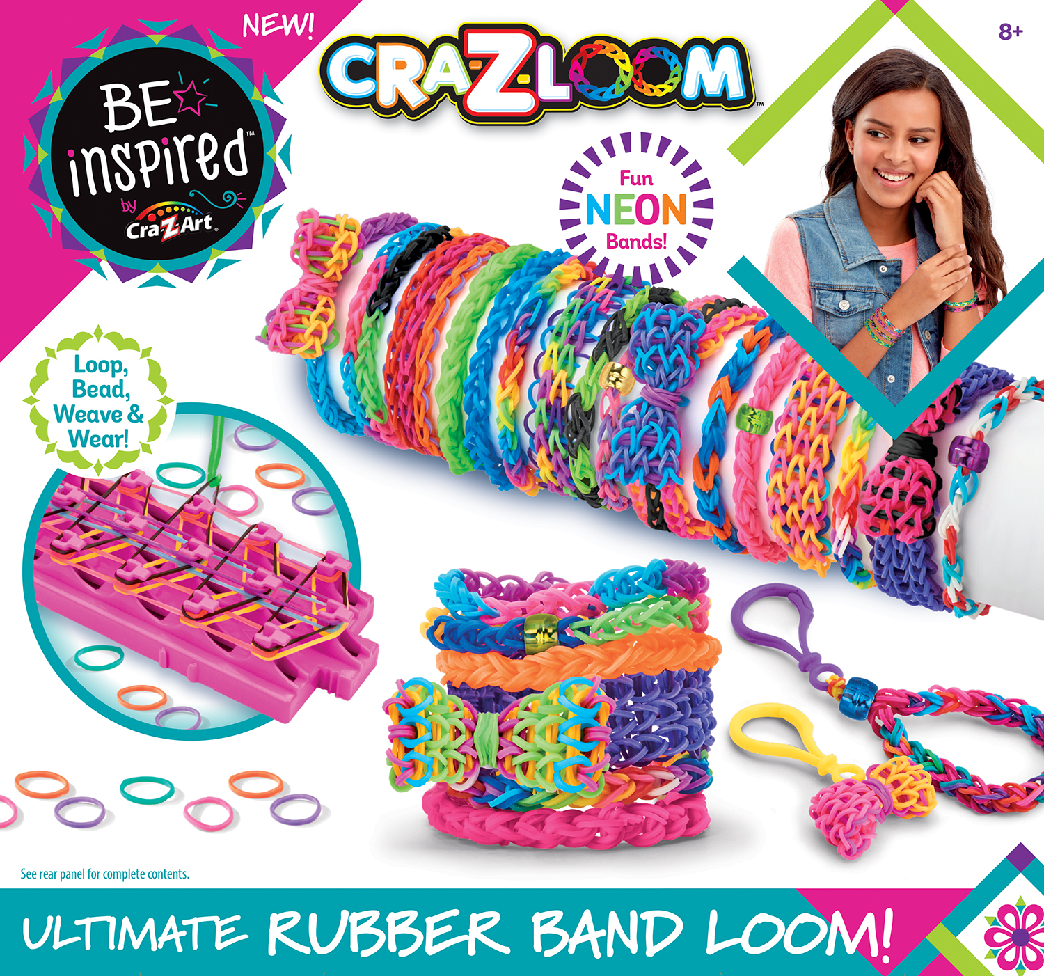 CraZArt Be Inspired CraZLoom Ultimate Rubber Band Loom 12.88