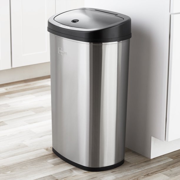 Mainstays Motion Sensor Trash Can, 13.2 Gallon, Stainless Steel 39.98