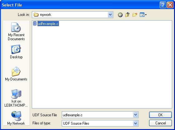 ANSYS FLUENT 12.0 UDF Manual 4.2 Interpreting a UDF Source File Using
