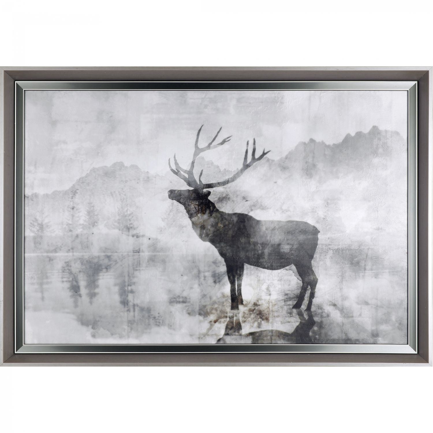 Framed Elk Shadow 120IM947 Wall Décor