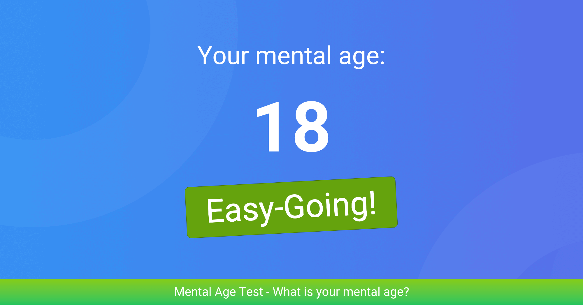 My real age 18 EasyGoing!