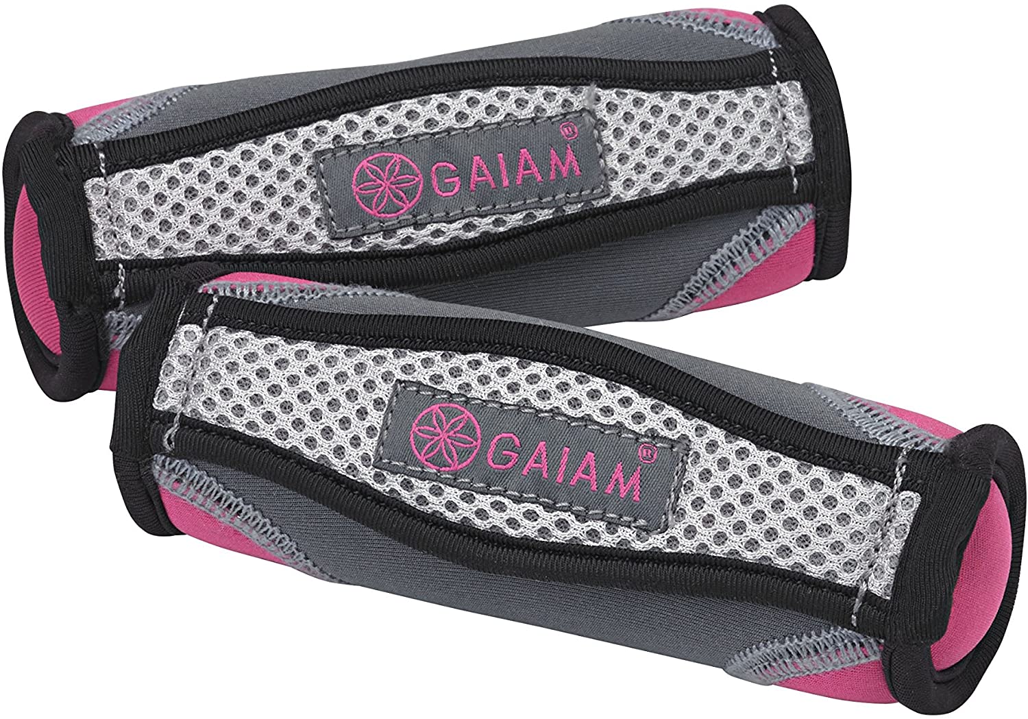 Gaiam Hand Weights for Women & Men Soft Dumbbell Walking Hand Weight
