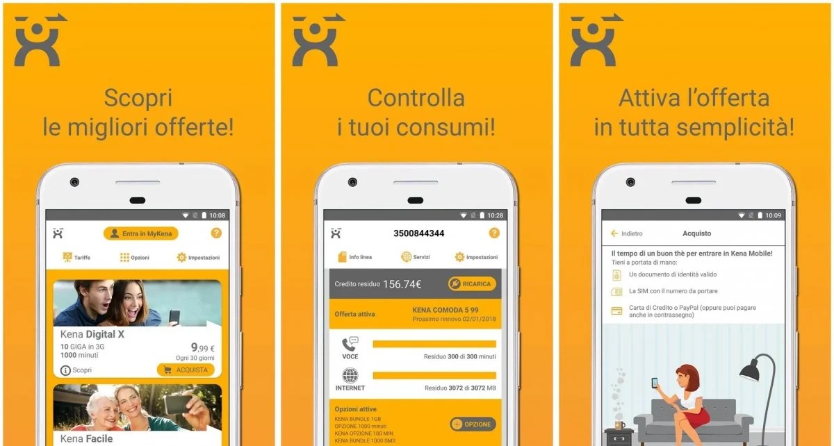 Kena Mobile presenta la sua nuova applicazione per Android