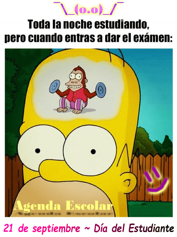 21 de septiembre Es.tu.dia ¯\_(ツ)_/¯ Agenda Escolar