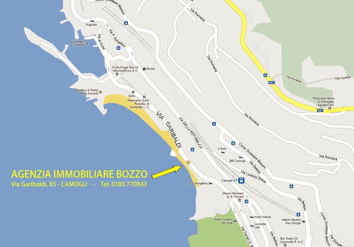 Agenzia Bozzo Camogli dove siamo come raggiungerci con Google Maps