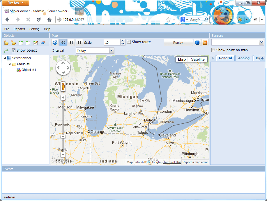 GPS Monitoring Server software based on MySQL, MS SQL Server or Oracle
