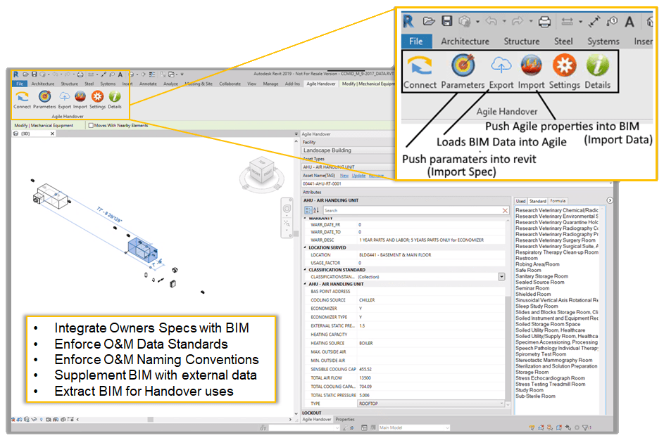 The Agile Handover Revit Plugin Agile Handover