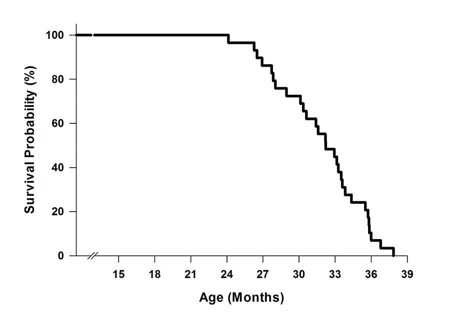 Assessing onset, prevalence and survival in mice using a frailty