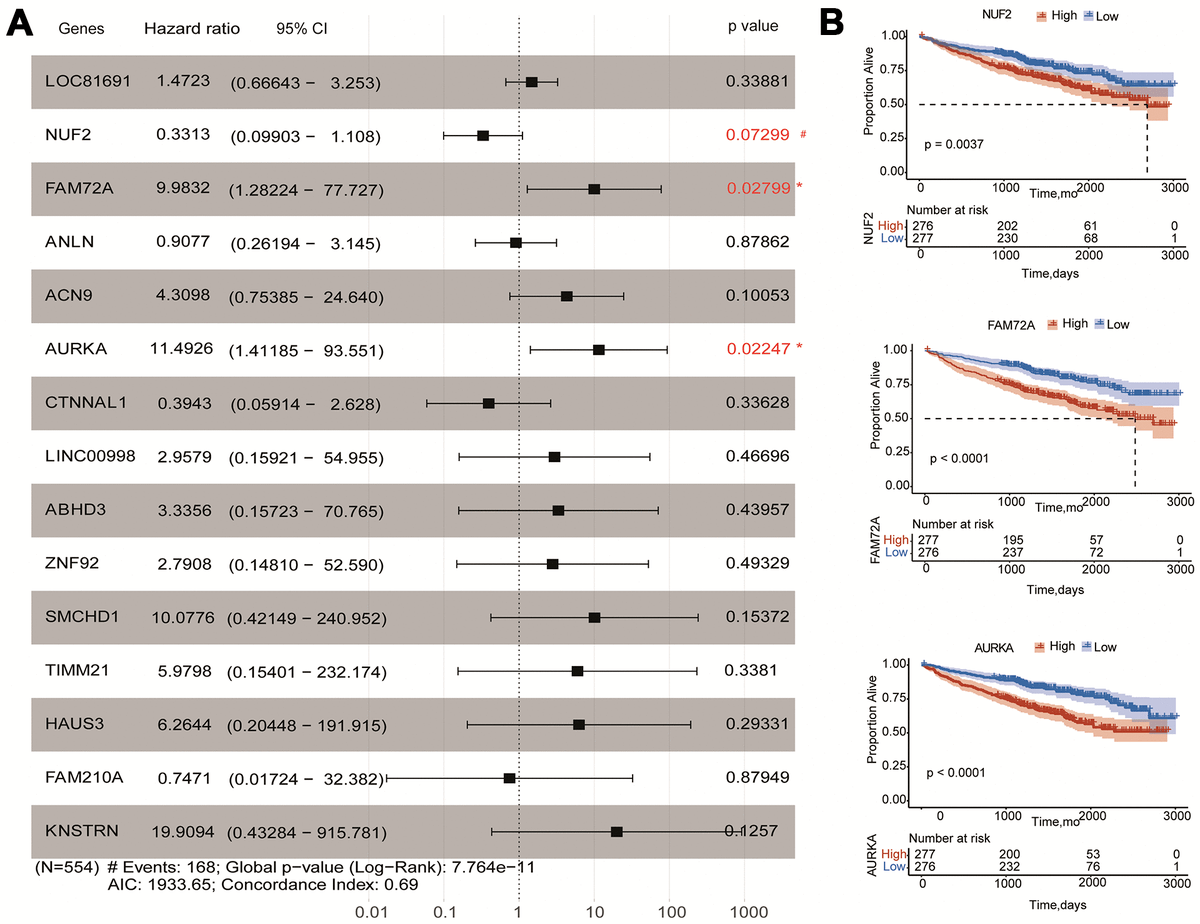 An interactive nomogram based on clinical and molecular signatures to predict prognosis in