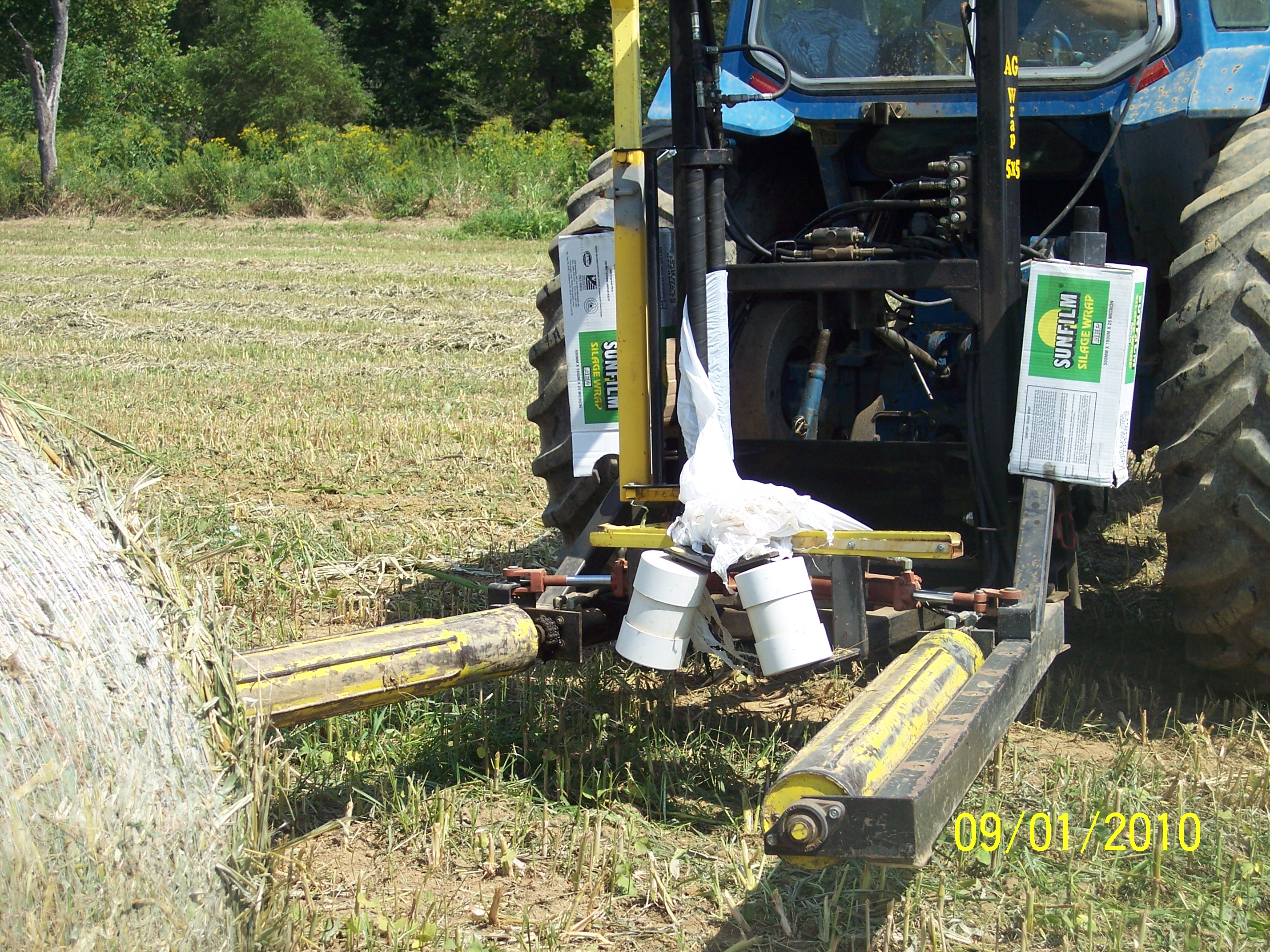 WE HAVE ADDED POSTS TO HAUL 2 EXTRA ROLLS OF PLASTIC WRAP!!