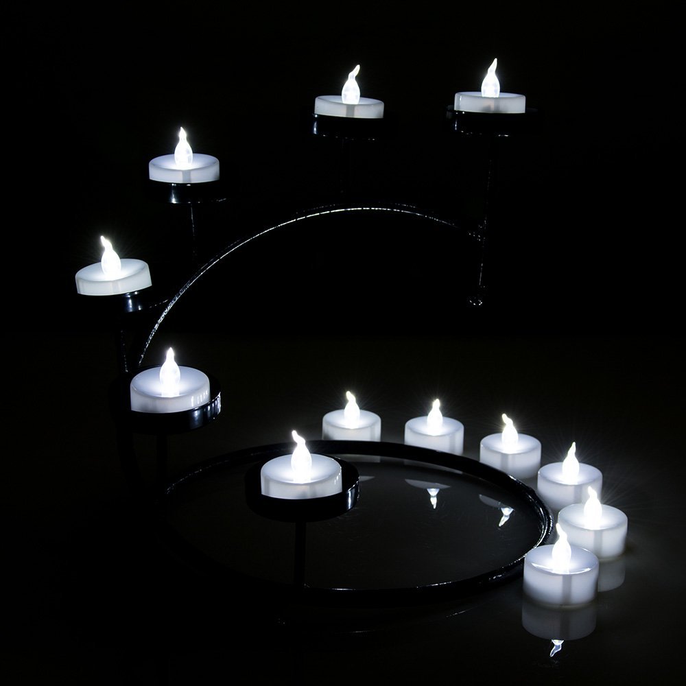 60 PCS Flameless Tea Lights, AGPtEK Battery Operated No flicker Steady LED Candles for Wedding