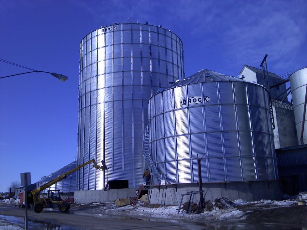 Grain Bin Erection
