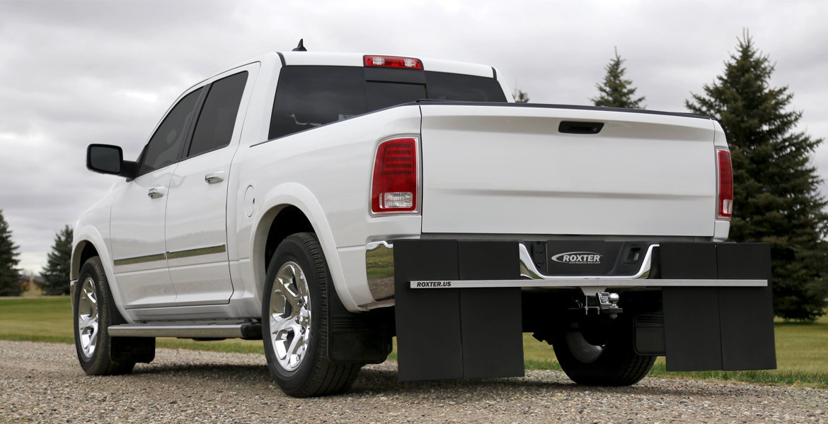 Hitch Mounted Mud Flaps Lineup Rockstar Towing Protection