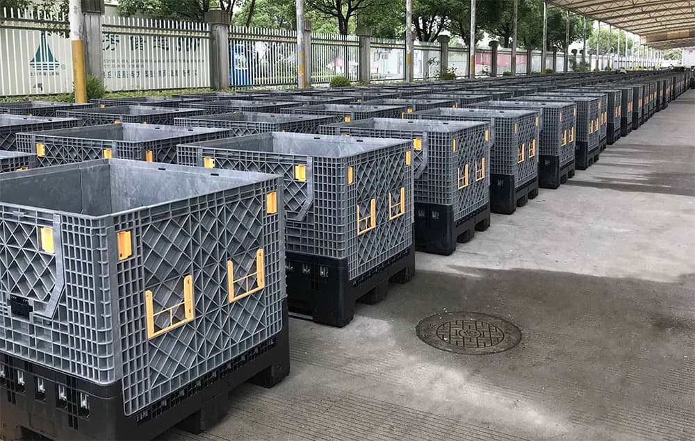 China Reusable Plastic Pallet Container Collapsible Pallet Crate