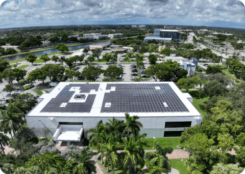 The South Dade Regional Library launched its solar panel array and