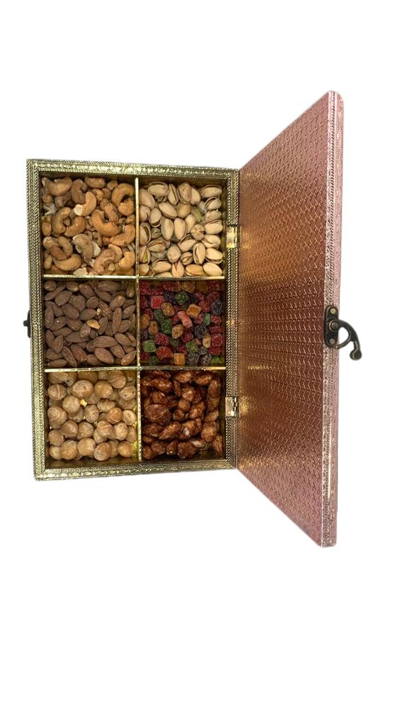 Oxidised Embossed Dry Fruit Box with Palanquin Design Festival