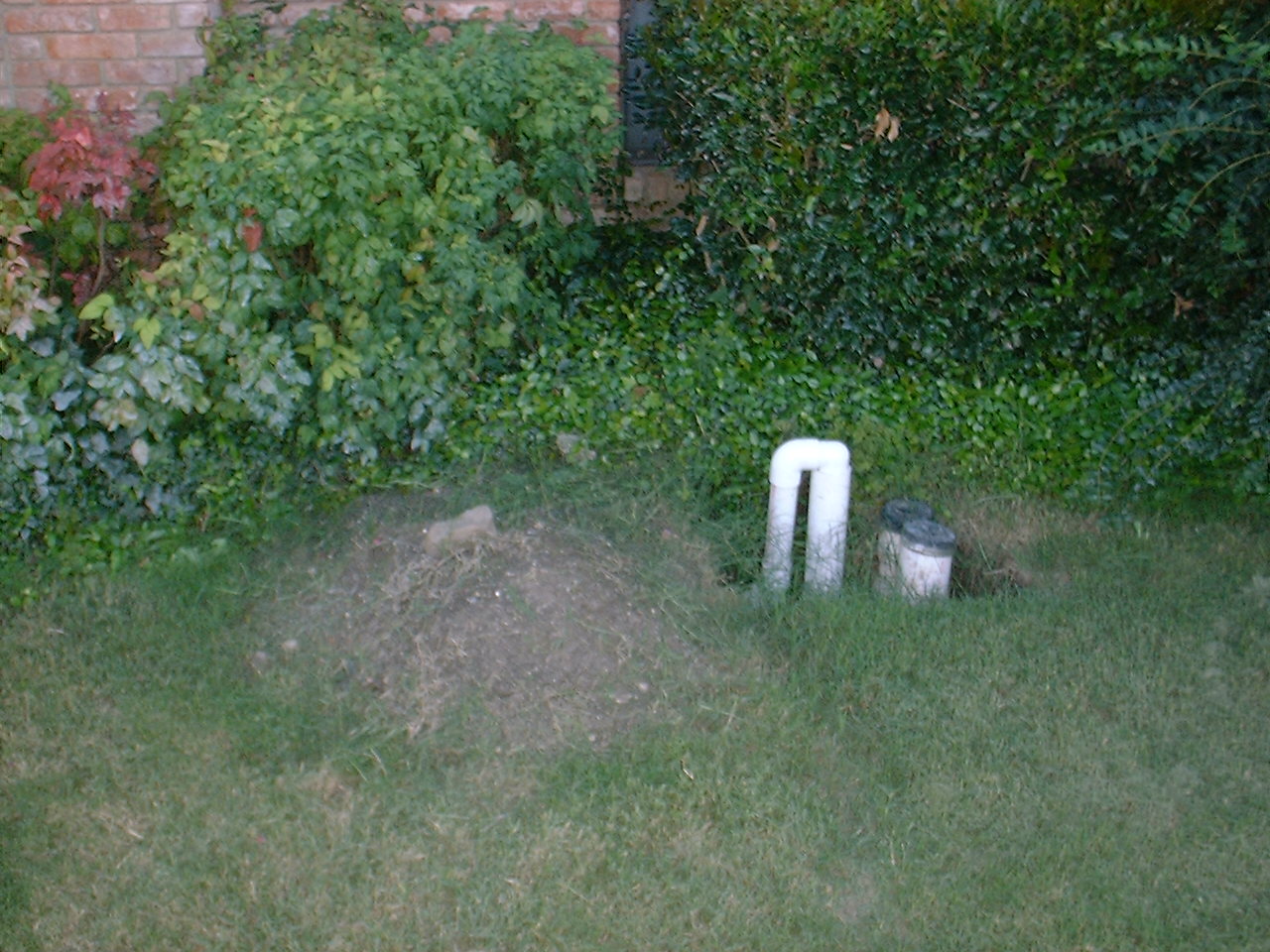 What Are The White Pipes In My Yard What're these pipes in my back yard ? We have two or three