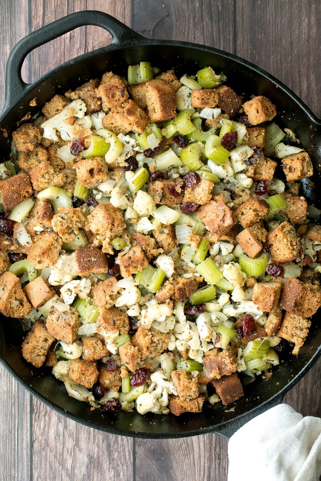 Vegetarian Cornbread Stuffing Ahead of Thyme