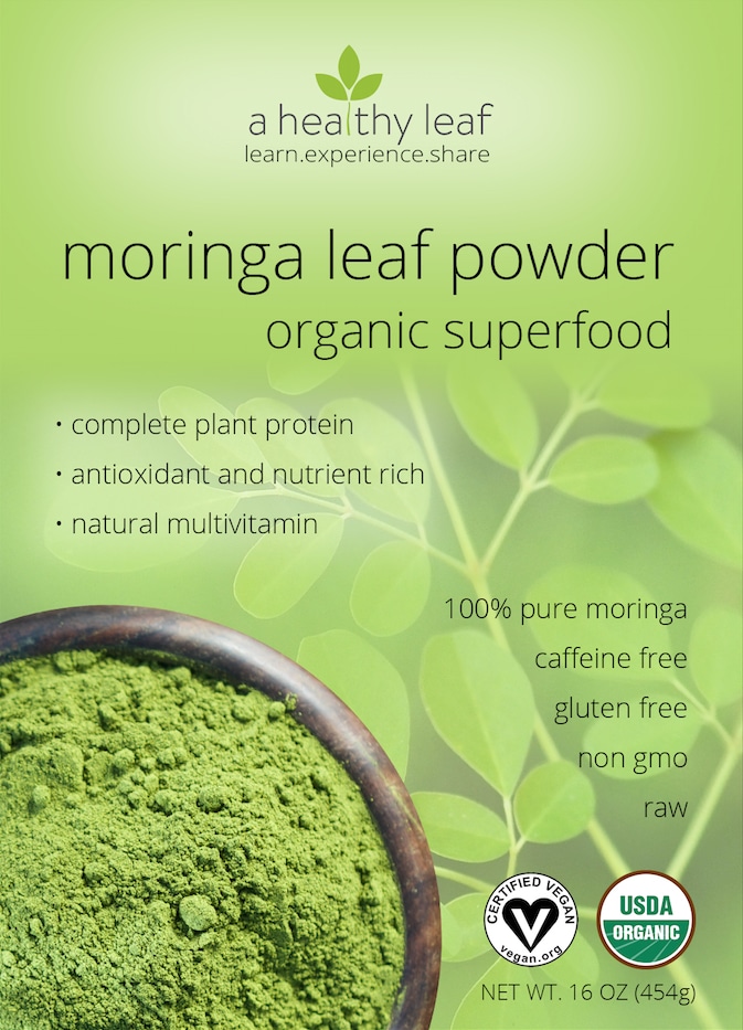 Moringa Powder USDA Certified Organic Moringa Oleifera Leaf Powder