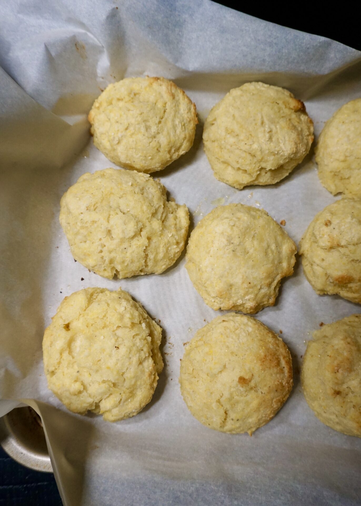 Cornmeal Biscuits A Hint of Honey