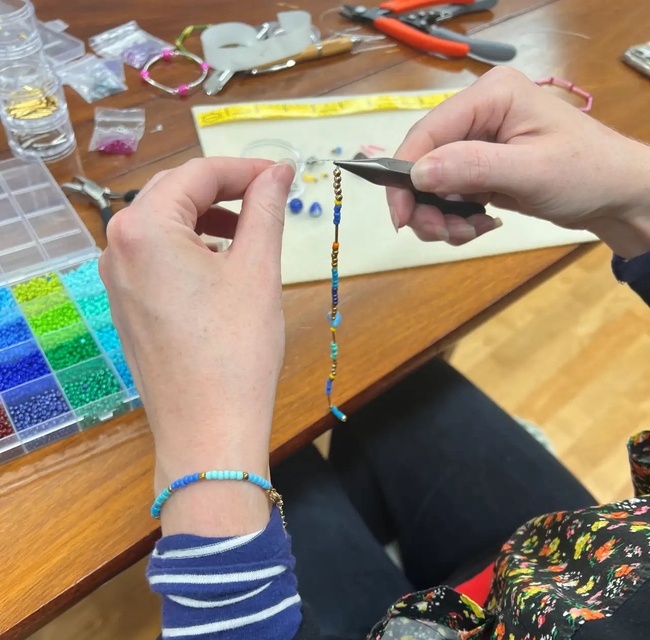 Beaded bracelet Learn with beading kits and tools