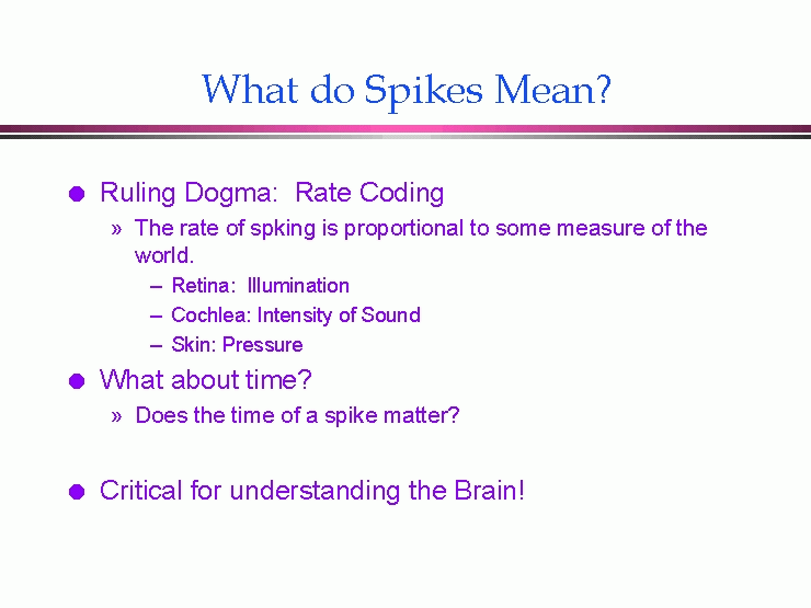 What do Spikes Mean?