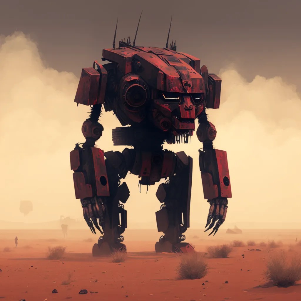 Giant Robots with Midjourney AI Demos