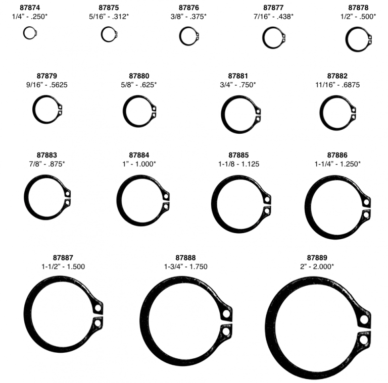 External Retaining Rings A&I Fastener & Supply Houston TX A & I