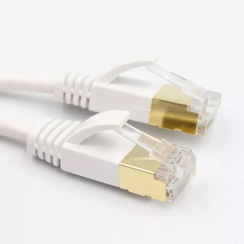 Cat6a Cat7 Slim Patch Cable White Color