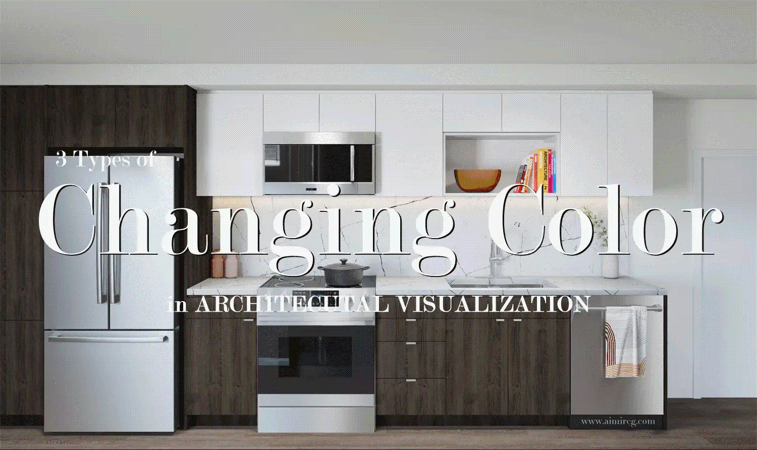 3 Types of Changing Color in Architectural Visualization • AIMIR CG